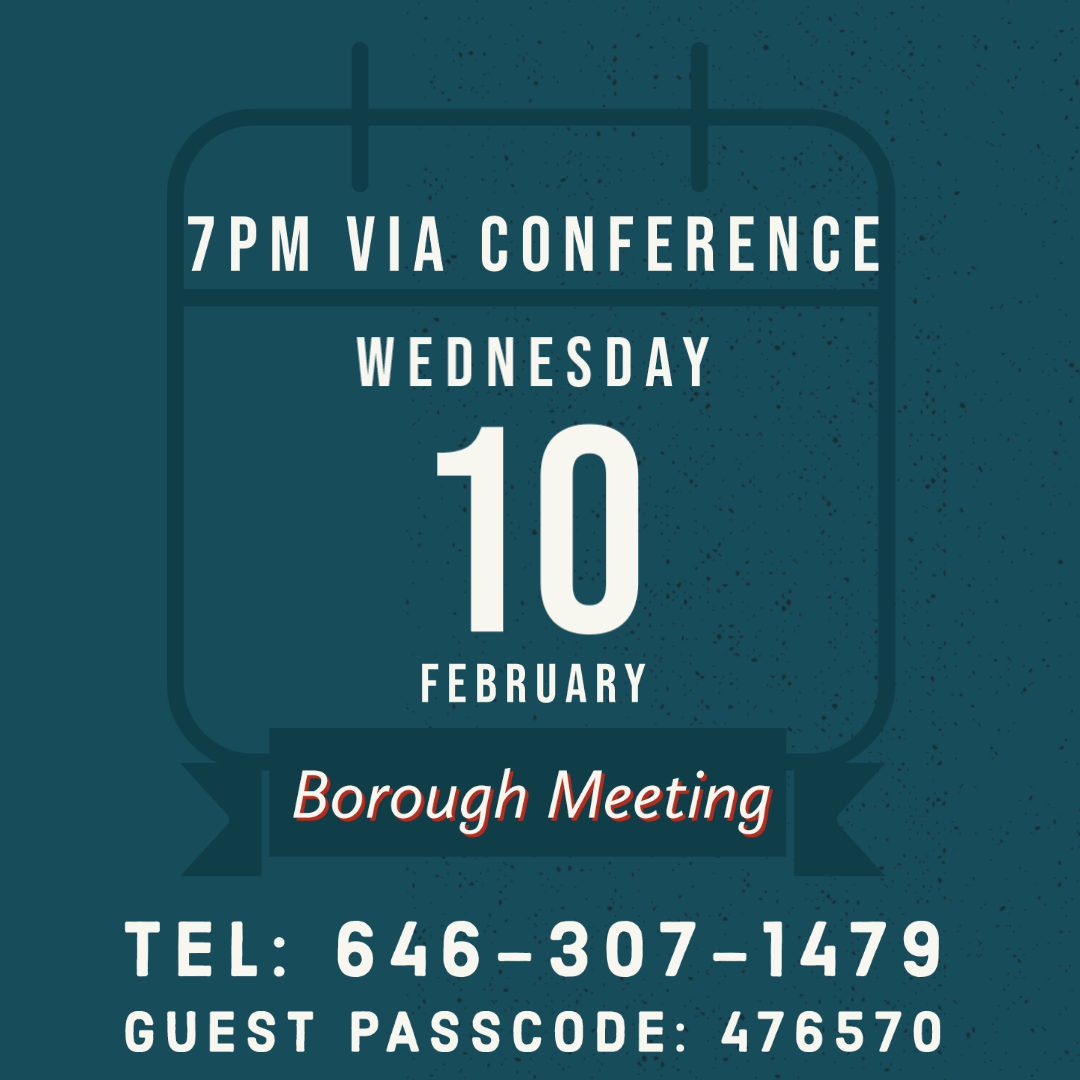 Northvale Borough Meeting Feb 10 2021